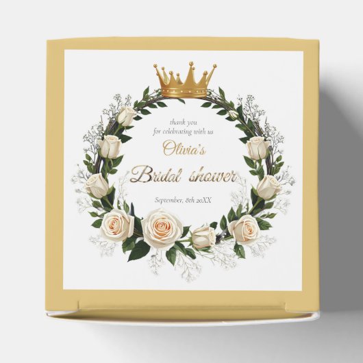 Vielen Dank White Roses & Baby's Atem Geschenkschachtel (Oben)