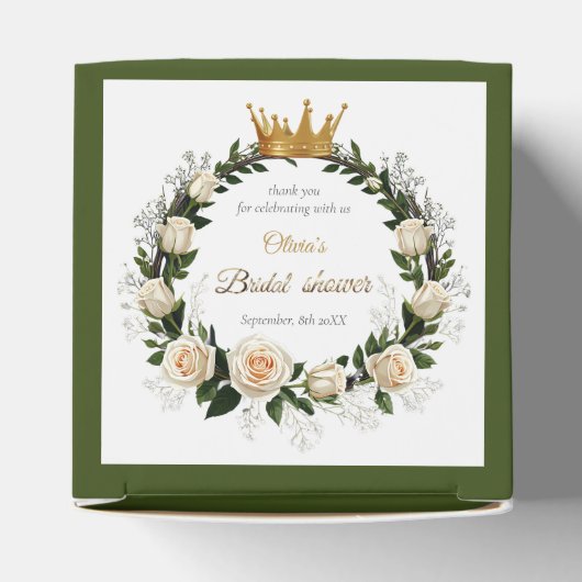 Vielen Dank White Roses & Baby's Atem Geschenkschachtel (Oben)