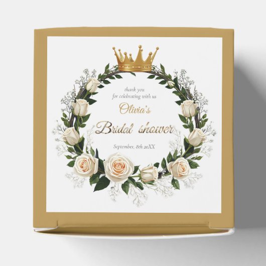 Vielen Dank White Roses & Baby's Atem Geschenkschachtel (Oben)