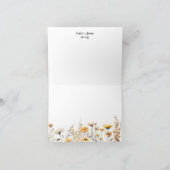 Vielen Dank Wildblume Thema Hochzeitsarbeit Dankeskarte (Innenseite)