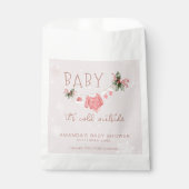 Vielen Dank Winter Es ist kalt draußen Babydusche Geschenktütchen (Vorderseite)