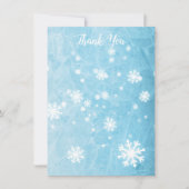 Vielen Dank Winter Snowflake Serial Text Flat Card (Vorderseite)