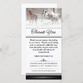 Vielen Dank - Winterpferde - Worte können nicht au Dankeskarte (Vorne/Hinten)