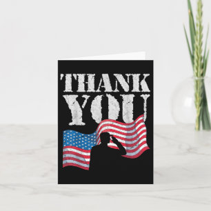 Vielen Dank, wir Flag Patriotic Soldier American M Karte