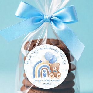 Vielen Dank, wir können frühzeitig die blauen Baby Runder Aufkleber