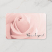 Vielen Dank Wüste Rosa Custom Visitenkarte (Vorderseite)