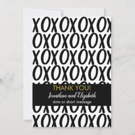 Vielen Dank XOXO Hugs Kisses Minimalistisch Dankeskarte