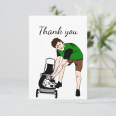 Vielen Dank, Yard Work, Lawn Maintenance, Handyman Dankeskarte (Stehend Vorderseite)