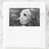 Vielen Dank Yellow Labrador Retriever Aufkleber (Tasche)