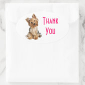 Vielen Dank Yorkshire Terrier Puppy Dog Stickers (Tasche)
