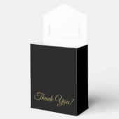 Vielen Dank You Tuxedo Black & Gold Wedding Geschenkschachtel (Geöffnet)