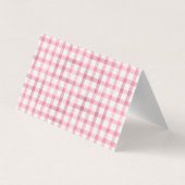 Vielen Dank Zelt-Karte mit rosa Bundsen mit Brille Visitenkarten (Rückseite)