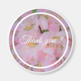 Vielen Dank Zitat Blumenkirschblüten Foto Magnet