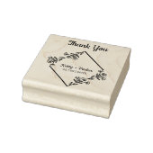 Vielen Dank Zitat Diamond und Wildblumen Hochzeit Gummistempel (Stempel)