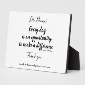 Vielen Dank Zitat Gesundheitswesen Schwarz-weiße T Fotoplatte (Seite)