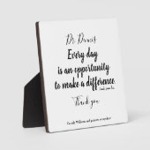 Vielen Dank Zitat Gesundheitswesen Schwarz-weiße T Fotoplatte (Vorderseite)