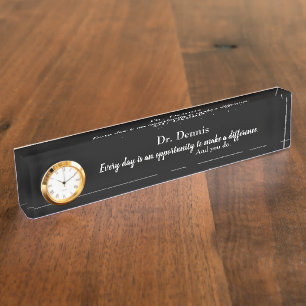 Vielen Dank Zitat Healthcare Modern Typografy Desk Namensplakette