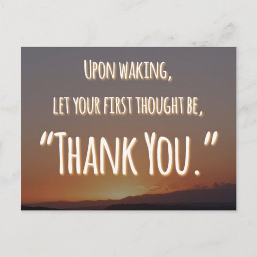 Vielen Dank Zitat Postkarte (Vorderseite)