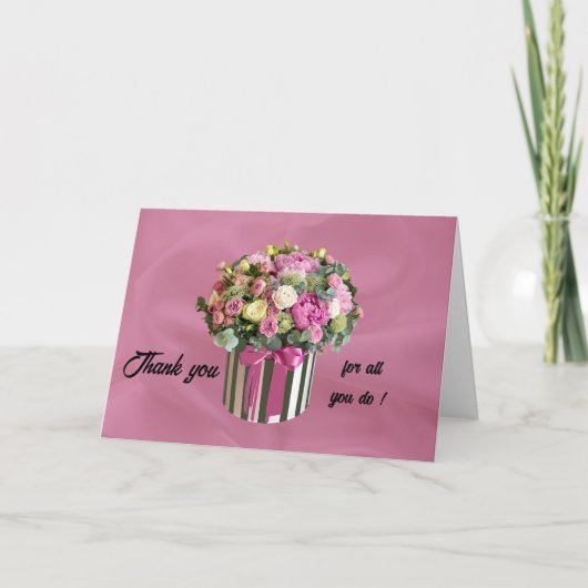 Vielen Dank zum Tag des Verwaltungspersonals Dankeskarte (Vorderseite)