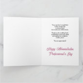 Vielen Dank zum Tag des Verwaltungspersonals Karte (Innenseite)