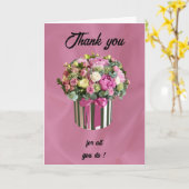 Vielen Dank zum Tag des Verwaltungspersonals Karte (Gelbe Blume)