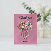 Vielen Dank zum Tag des Verwaltungspersonals Postkarte (Stehend Vorderseite)