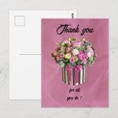 Vielen Dank zum Tag des Verwaltungspersonals Postkarte (Vorne/Hinten)