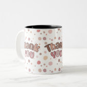 Vielen Dank Zweifarbige Tasse (Vorderseite Links)