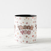 Vielen Dank Zweifarbige Tasse (Mittel)