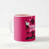 Vielen Dank Zweifarbige Tasse (Vorderseite Links)