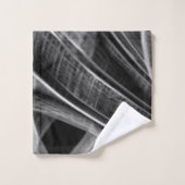 Vieles mit grauen Grooves auf dunklem Hintergrund  Badhandtuch Set (Waschlappen)
