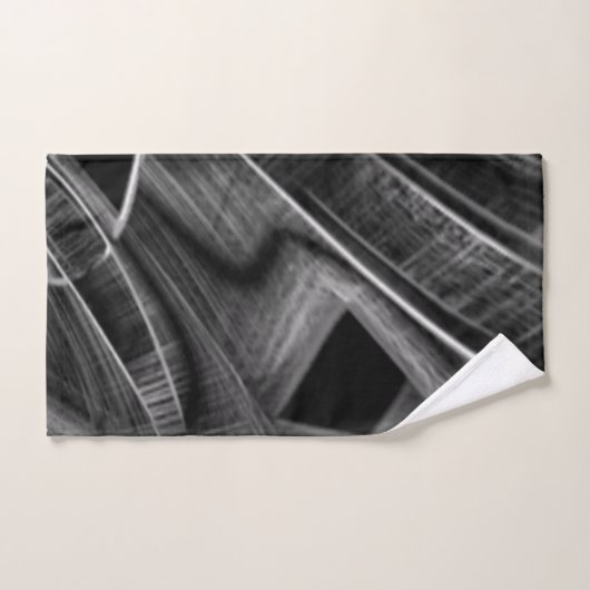 Vieles mit grauen Grooves auf dunklem Hintergrund Badhandtuch Set (Handtuch)