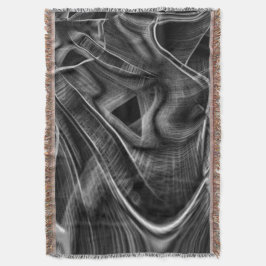 Vieles mit grauen Grooves auf dunklem Hintergrund  Decke