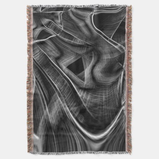 Vieles mit grauen Grooves auf dunklem Hintergrund Decke (Vorderseite Vertikal)