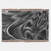 Vieles mit grauen Grooves auf dunklem Hintergrund Decke (Vorderseite)