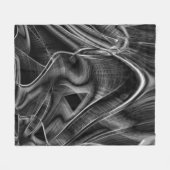 Vieles mit grauen Grooves auf dunklem Hintergrund  Fleecedecke (Vorderseite (Horizontal))