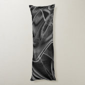 Vieles mit grauen Grooves auf dunklem Hintergrund  Seitenschläferkissen (Rückseite (Vertikal))