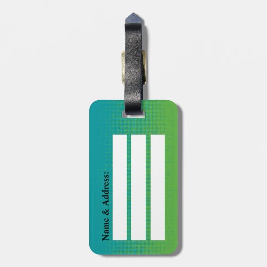 Vielfaches Gepäckstück Gepäckanhänger (Rückseite vertikal)