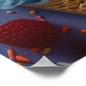 Vielfalt an Eissorten Poster (Ecke)