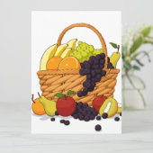 Vielfalt an frischen Früchten in einem Korb (Stehend Vorderseite)