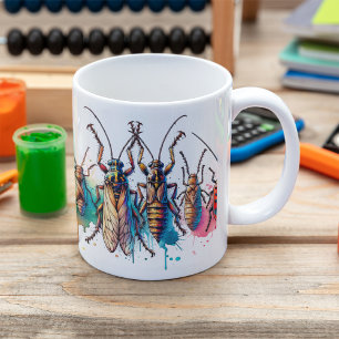 Vielfalt an Insekten für Outdoor- und Camping-Lieb Kaffeetasse