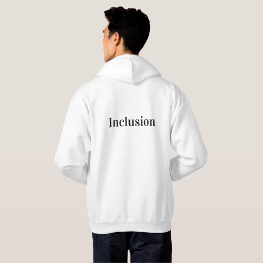 Vielfalt annehmen hoodie (Schwarz voll)