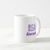 Vielfalt beim Lesen Kaffeetasse (VorderseiteRechts)