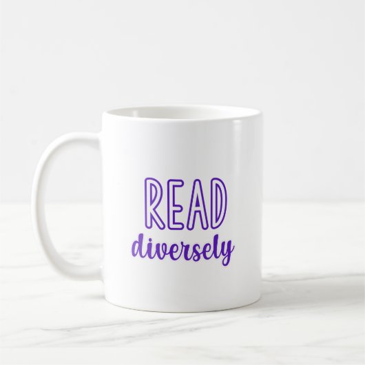 Vielfalt beim Lesen Kaffeetasse (Links)