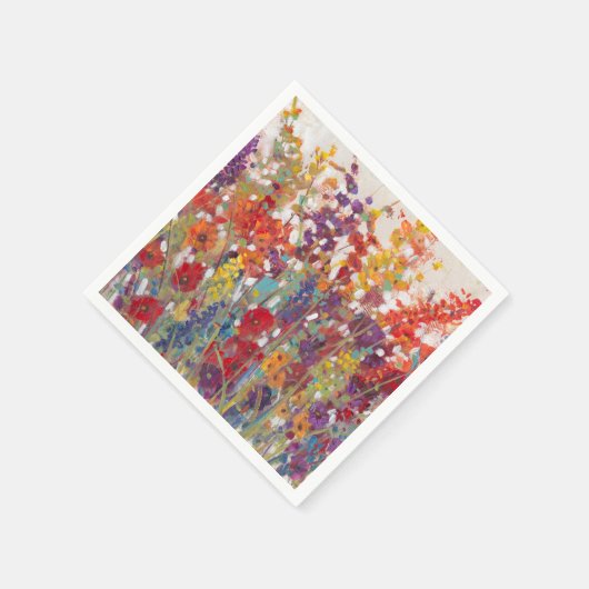 Vielfalt der Blume Serviette (Ecke)