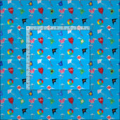 Vielfalt der Kites Stoff (Kachel)