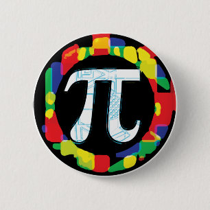 Vielfalt der Pi-Day-Symbole Button