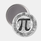 Vielfalt der Pi-Day-Symbole Magnet (Vorderseite/Rückseite)