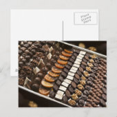 Vielfalt der Schokoladenschokolade Postkarte (Vorne/Hinten)