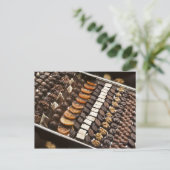 Vielfalt der Schokoladenschokolade Postkarte (Stehend Vorderseite)